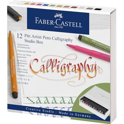 Faber-Castell Pennarelli a inchiostro Pitt Artist Pen Calligraphy, set Faber-Castell Pennarelli a inchiostro Pitt Artist Pen Calligraphy, set