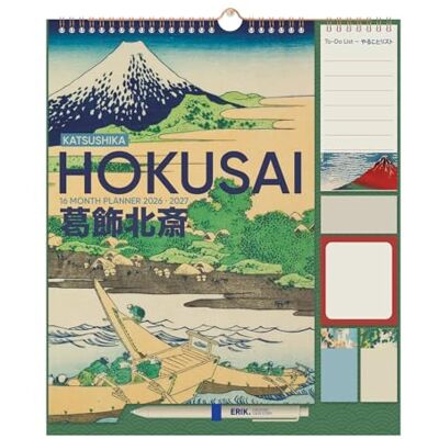 Grupo Erik Calendario Famiglia 2027 Hokusai Calendario 2027 da Muro con Penna, Sticky Notes, To Do List e Stickers Planner Mensile con Spazi per Note, Set 2026 a Dic 2027 (30 x 34 cm) Grupo Erik Calendario Famiglia 2027 Hokusai Calendario 2027 da Muro con Penna, Sticky Notes, To Do List e Stickers Planner Mensile con Spazi per Note, Set 2026 a Dic 2027 (30 x 34 cm)