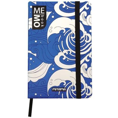 Mitama Taccuino Large Grafica WAVES MEMO BOOK NOTEBOOK Copertina Soft Touch Tasca interna + Matita Inclusa, Per ragazzi e adulti, Scuola, Ufficio e tempo libero Mitama Taccuino Large Grafica WAVES MEMO BOOK NOTEBOOK Copertina Soft Touch Tasca interna + Matita Inclusa, Per ragazzi e adulti, Scuola, Ufficio e tempo libero