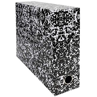 Exacompta Rif. Annnonay Scatole di trasferimento in carta stampata laccata, dorso 90 mm, con occhiello in metallo, per formato A4, dimensioni 25,5 x 34 x 9 cm, colore: bianco, confezione da Exacompta Rif. Annnonay Scatole di trasferimento in carta stampata laccata, dorso 90 mm, con occhiello in metallo, per formato A4, dimensioni 25,5 x 34 x 9 cm, colore: bianco, confezione da