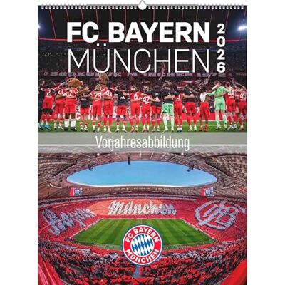 Alpha FC Bayern München 2027: Wandkalender 48x64 cm mit 12 Stadion- und Fußballspieler-Fotografien, sprachneutralem Kalendarium und Spiralbindung Alpha FC Bayern München 2027: Wandkalender 48x64 cm mit 12 Stadion- und Fußballspieler-Fotografien, sprachneutralem Kalendarium und Spiralbindung