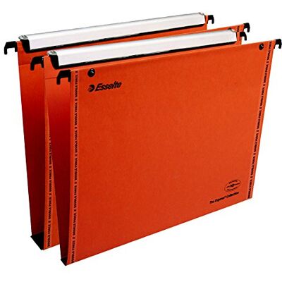 Leitz Esselte Set di 10 cartelle sospese in formato A4, dimensioni: 15-30 mm, colore: Arancione Leitz Esselte Set di 10 cartelle sospese in formato A4, dimensioni: 15-30 mm, colore: Arancione