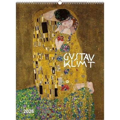 Alpha Gustav Klimt 2026 – Calendario da parete 42×56 cm con capolavori dello Jugendstil, calendario d'arte con calendario a lingua neutrale e rilegatura ad anelli, per amanti dell'arte e Alpha Gustav Klimt 2026 – Calendario da parete 42×56 cm con capolavori dello Jugendstil, calendario d'arte con calendario a lingua neutrale e rilegatura ad anelli, per amanti dell'arte e