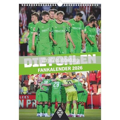 Alpha Borussia Mönchengladbach 2027: Wandkalender 29,7x42 cm mit 12 Stadion- und Fußballspieler-Fotografien, deutschem Kalendarium und Spiralbindung Alpha Borussia Mönchengladbach 2027: Wandkalender 29,7x42 cm mit 12 Stadion- und Fußballspieler-Fotografien, deutschem Kalendarium und Spiralbindung