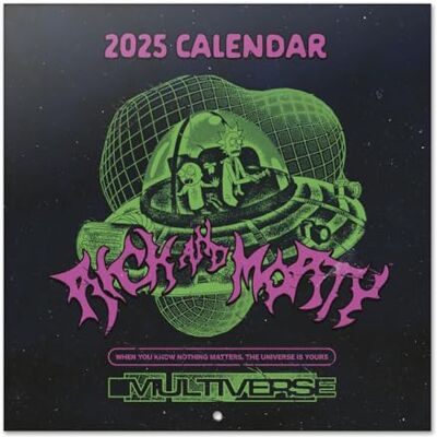 Grupo Erik : Calendario Rick e Morty 2025 da Muro, 12 mesi, 30x30cm FSC® + Poster in Regalo, Calendario 2025 da parete, Calendario ufficio 2025, Rick e Morty Gadget Grupo Erik : Calendario Rick e Morty 2025 da Muro, 12 mesi, 30x30cm FSC® + Poster in Regalo, Calendario 2025 da parete, Calendario ufficio 2025, Rick e Morty Gadget