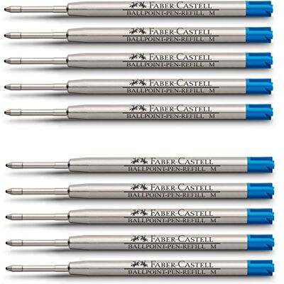 Faber-Castell 148741, refill per penna a sfera, tratto medio, blu Blu Faber-Castell 148741, refill per penna a sfera, tratto medio, blu Blu