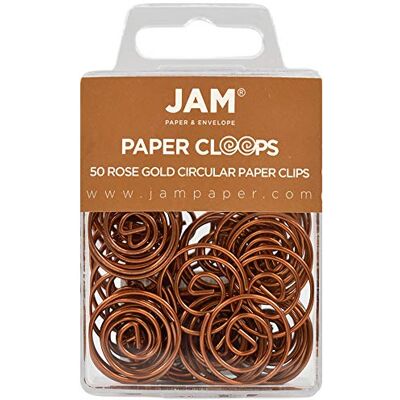 JAM Paper Graffette Circolari Fermacarte Rotonde Oro Rosa 50/Confezione JAM Paper Graffette Circolari Fermacarte Rotonde Oro Rosa 50/Confezione