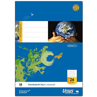URSUS – Quaderno klimaneutrales extraweisses qualità della carta Confezione da PZ. URSUS – Quaderno klimaneutrales extraweisses qualità della carta Confezione da PZ.