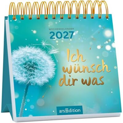 Ars Edition Mini-Wochenkalender Ich wünsch dir was 2027: Kleiner Tischkalender für mehr gute Laune und Lebensfreude Ars Edition Mini-Wochenkalender Ich wünsch dir was 2027: Kleiner Tischkalender für mehr gute Laune und Lebensfreude