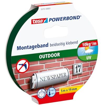 Tesa Powerbond OUTDOOR, 5m x 19mm Tesa Powerbond OUTDOOR, 5m x 19mm