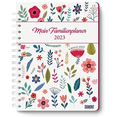 DUMONT Mein Familienplaner-Buch Lovely Flowers 2023 Calendario Buch Pratico, zum Mitnehmen mit 5 Spalten und vielen Zusatzseiten DUMONT Mein Familienplaner-Buch Lovely Flowers 2023 Calendario Buch Pratico, zum Mitnehmen mit 5 Spalten und vielen Zusatzseiten