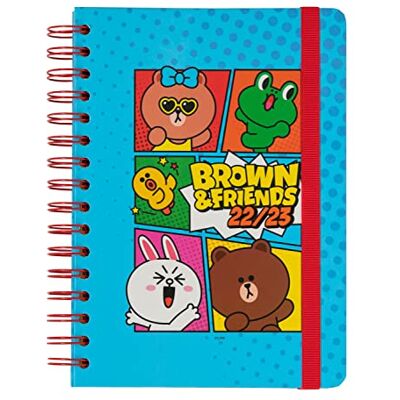 Grupo Erik : Diario Scuola 2022-2023 Line Friends, agenda settimanale A5, 14,8x21cm, 12 mesi, ideale come diario scuola animaletti, agenda università 2022 2023, diario scuole medie e superiori Grupo Erik : Diario Scuola 2022-2023 Line Friends, agenda settimanale A5, 14,8x21cm, 12 mesi, ideale come diario scuola animaletti, agenda università 2022 2023, diario scuole medie e superiori