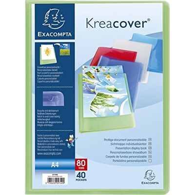 Exacompta – Confezione di 5 cartelle di 40 buste, A4, Multicolore Exacompta – Confezione di 5 cartelle di 40 buste, A4, Multicolore