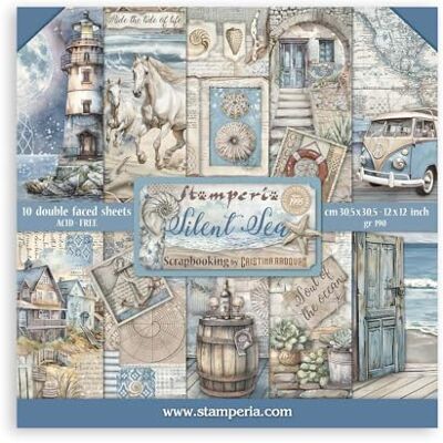 Stamperia Silent Sea Bloc di Carta per Scrapbooking Stamperia Silent Sea Bloc di Carta per Scrapbooking