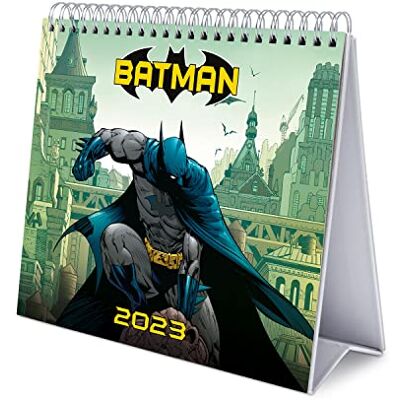 Grupo Erik Calendario Batman 2023 da Tavolo Calendario Scrivania 2023, 12 Mesi e Planner Annuale 2024, 17 x 20 cm, FSC, Ottimo come Calendario 2023 da Tavolo, Calendario Ufficio 2023 Grupo Erik Calendario Batman 2023 da Tavolo Calendario Scrivania 2023, 12 Mesi e Planner Annuale 2024, 17 x 20 cm, FSC, Ottimo come Calendario 2023 da Tavolo, Calendario Ufficio 2023