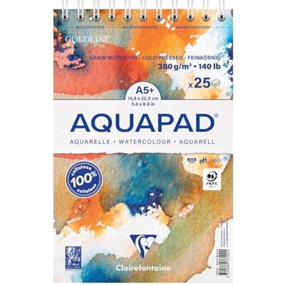 Carta acquerello Clairefontaine 975720C - Set di 3 blocchi - Qualità studio A5 Carta acquerello Clairefontaine 975720C - Set di 3 blocchi - Qualità studio A5