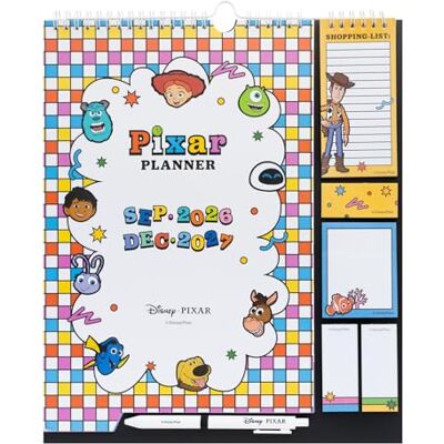 Grupo Erik Calendario Famiglia 2027 Disney Pixar Calendario 2027 da Muro con Penna, Sticky Notes, Shopping List e Stickers Planner Mensile con Spazi per Note, Set 2026 a Dic 2027 (30 x 34 cm) Grupo Erik Calendario Famiglia 2027 Disney Pixar Calendario 2027 da Muro con Penna, Sticky Notes, Shopping List e Stickers Planner Mensile con Spazi per Note, Set 2026 a Dic 2027 (30 x 34 cm)