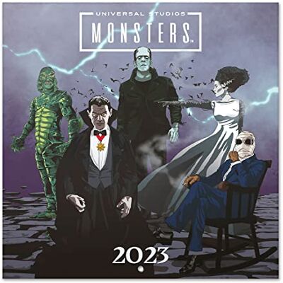 Grupo Erik Calendario 2023 da Muro Universal Monsters 12 mesi + 4 in omaggio, 30x30 cm, FSC ottimo come calendario 2023 da parete, calendario ufficio 2023, calendario casa 2023 Grupo Erik Calendario 2023 da Muro Universal Monsters 12 mesi + 4 in omaggio, 30x30 cm, FSC ottimo come calendario 2023 da parete, calendario ufficio 2023, calendario casa 2023