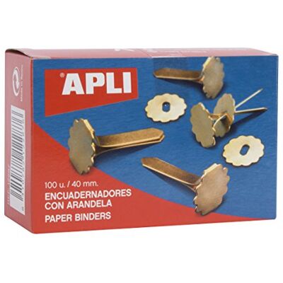 APLI Confezione da 100 clip parigine con occhielli, 40 mm APLI Confezione da 100 clip parigine con occhielli, 40 mm