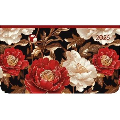 Alpha Ladytimer Pad Pattern 2026 – Calendario tascabile 15,6 × 9 cm in formato orizzontale con panoramica settimanale e area note, elegante calendario a libro e agenda per scuola, lavoro e Alpha Ladytimer Pad Pattern 2026 – Calendario tascabile 15,6 × 9 cm in formato orizzontale con panoramica settimanale e area note, elegante calendario a libro e agenda per scuola, lavoro e