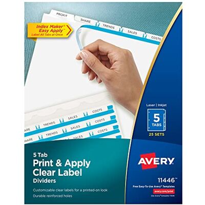 Avery Bianco divisore Avery Bianco divisore