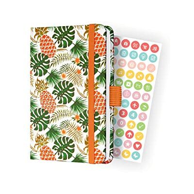 Sigel Jolie Agenda settimanale 2023, Tropic Green, 9,5 x 15 cm, hardcover, 174 pagine, verde, arancione Sigel Jolie Agenda settimanale 2023, Tropic Green, 9,5 x 15 cm, hardcover, 174 pagine, verde, arancione