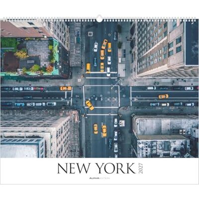 Alpha New York 2027: Wandkalender 60x50 cm mit New York Stadtansichten und Skyline-Fotografien, sprachneutralem Kalendarium und Spiralbindung Alpha New York 2027: Wandkalender 60x50 cm mit New York Stadtansichten und Skyline-Fotografien, sprachneutralem Kalendarium und Spiralbindung