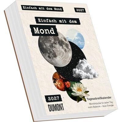 DUMONT Einfach mit dem Mond 2027: Tagesabreißkalender 12,5x16 cm mit täglichen Mondimpulsen, Tierkreiszeichen und dem Sonnenjahr DUMONT Einfach mit dem Mond 2027: Tagesabreißkalender 12,5x16 cm mit täglichen Mondimpulsen, Tierkreiszeichen und dem Sonnenjahr