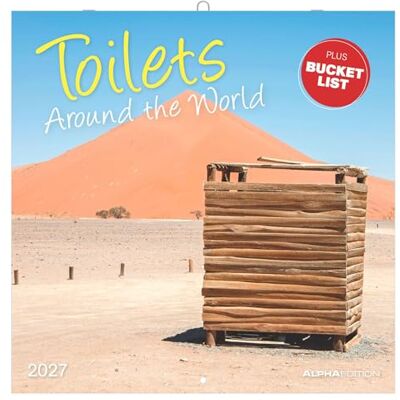 Alpha Toilets Around the World 2027: Wandkalender 30x30 cm (30x60 cm geöffnet) mit 12 Toilettenmotiven aus der Welt, Notizkalendarium und Bucket-List Alpha Toilets Around the World 2027: Wandkalender 30x30 cm (30x60 cm geöffnet) mit 12 Toilettenmotiven aus der Welt, Notizkalendarium und Bucket-List