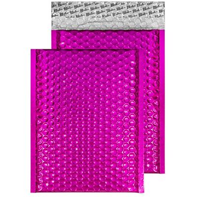 Blake Colour Packaging 250 x 180 mm 70 Mu Busta a bolle metallica Stacca e sigilla () Rosa party, Confezione da 500 Blake Colour Packaging 250 x 180 mm 70 Mu Busta a bolle metallica Stacca e sigilla () Rosa party, Confezione da 500