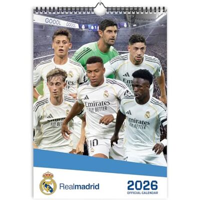 Grupo Erik : Calendario Real Madrid 2026 da Muro Calendario geniale 2026 A3 42 x 29,7 cm, Planner 2026 Mensile da Parete: Prodotto Ufficialmente con Autorizzazione Real Madrid Grupo Erik : Calendario Real Madrid 2026 da Muro Calendario geniale 2026 A3 42 x 29,7 cm, Planner 2026 Mensile da Parete: Prodotto Ufficialmente con Autorizzazione Real Madrid