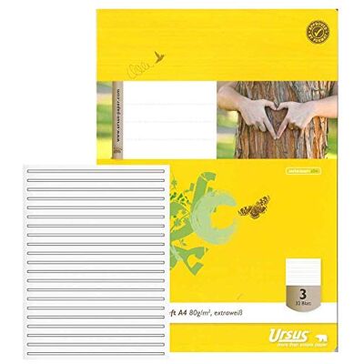 Ursus Basic Cloro Libero – Quaderni 20 fogli di fogli A4 32 fogli lin3 Ursus Basic Cloro Libero – Quaderni 20 fogli di fogli A4 32 fogli lin3