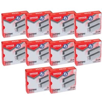 OFFICER PRODUCTS Office PRODUCTS Graffette per graffette, 23/24, argentate, 10.000 pezzi (10 x 1000 pezzi) OFFICER PRODUCTS Office PRODUCTS Graffette per graffette, 23/24, argentate, 10.000 pezzi (10 x 1000 pezzi)