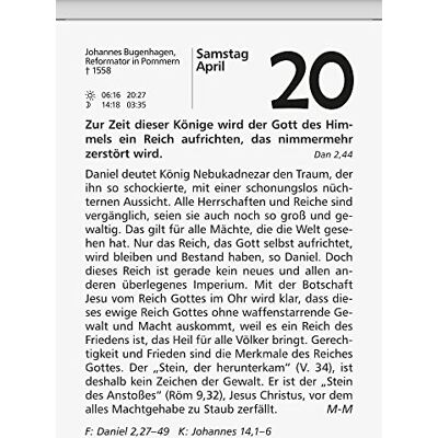 BRUNNEN Calendario giornaliero "Neukirchener Calendar" 2023 dimensioni blocco 11 x 15 cm, pannello posteriore 17 x 29,7 cm BRUNNEN Calendario giornaliero "Neukirchener Calendar" 2023 dimensioni blocco 11 x 15 cm, pannello posteriore 17 x 29,7 cm