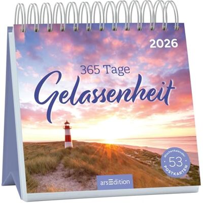 Ars Edition Postkartenkalender 365 Tage Gelassenheit 2026: Wochenkalender 2026, 53 Postkarten für entspannende Momente Ars Edition Postkartenkalender 365 Tage Gelassenheit 2026: Wochenkalender 2026, 53 Postkarten für entspannende Momente