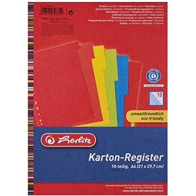 herlitz Etichette indice A4 Manila herlitz Etichette indice A4 Manila