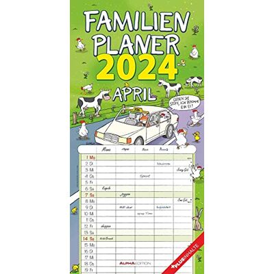 Alpha Familienplaner Happy 2024 Familien-Timer 22x45 cm mit Ferienterminen 5 Spalten Wand-Planer mit vielen Zusatzinformationen Alpha Familienplaner Happy 2024 Familien-Timer 22x45 cm mit Ferienterminen 5 Spalten Wand-Planer mit vielen Zusatzinformationen