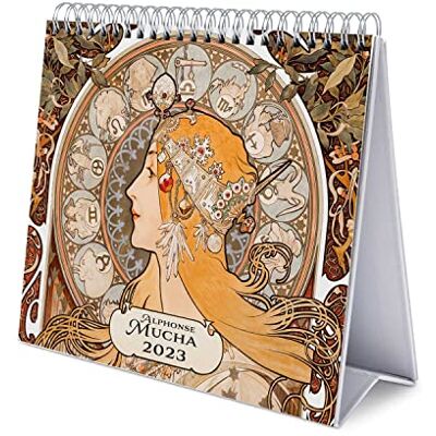 Grupo Erik Calendario da Tavolo 2023 Alphonse Mucha Calendario Scrivania 2023, 12 Mesi e Planner Annuale 2024, 17 x 20 cm, FSC, Ottimo come Calendario 2023 da Tavolo, Calendario Ufficio 2023 Grupo Erik Calendario da Tavolo 2023 Alphonse Mucha Calendario Scrivania 2023, 12 Mesi e Planner Annuale 2024, 17 x 20 cm, FSC, Ottimo come Calendario 2023 da Tavolo, Calendario Ufficio 2023