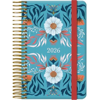 DOHE Agenda 2026 visualizzazione settimanale, formato tascabile (8,5 x 13 cm), copertina rigida, rilegatura a spirale ed elastico, 12 mesi da gennaio a dicembre, agenda annuale in spagnolo Charm DOHE Agenda 2026 visualizzazione settimanale, formato tascabile (8,5 x 13 cm), copertina rigida, rilegatura a spirale ed elastico, 12 mesi da gennaio a dicembre, agenda annuale in spagnolo Charm