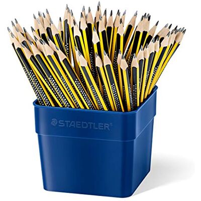 Staedtler Matita Noris, alta resistenza alla rottura, forma ergonomica triangolare, superficie morbida antiscivolo, materiale Wopex, durezza HB, confezione con 72 matite, 183 T72 Staedtler Matita Noris, alta resistenza alla rottura, forma ergonomica triangolare, superficie morbida antiscivolo, materiale Wopex, durezza HB, confezione con 72 matite, 183 T72