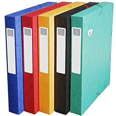 Exacompta Boite de classement exabox dos 40mm carte lustree scotten nature future Exacompta Boite de classement exabox dos 40mm carte lustree scotten nature future