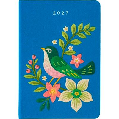 Groh Verlag Taschenkalender A6 2027: Vogel und Blüten, bestickt, blau: Hochwertig bestickter Buchkalender, Wochenplaner, Terminplaner & Organizer. Mit Ferienterminen und Monatsübersichten Groh Verlag Taschenkalender A6 2027: Vogel und Blüten, bestickt, blau: Hochwertig bestickter Buchkalender, Wochenplaner, Terminplaner & Organizer. Mit Ferienterminen und Monatsübersichten