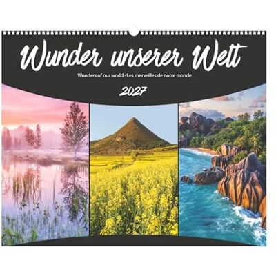 Alpha Wunder unserer Welt 2027: Wandkalender 52x42,5 cm mit 12 Natur- und Kulturschauplätzen, sprachneutralem Kalendarium und Spiralbindung Alpha Wunder unserer Welt 2027: Wandkalender 52x42,5 cm mit 12 Natur- und Kulturschauplätzen, sprachneutralem Kalendarium und Spiralbindung