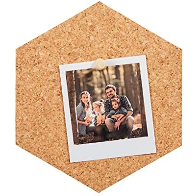 Bi-Office Bacheca esagonale Piastrelle di Sughero, 15x18 cm e spessore 1 cm, set di 6 pezzi Bi-Office Bacheca esagonale Piastrelle di Sughero, 15x18 cm e spessore 1 cm, set di 6 pezzi