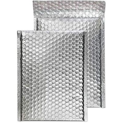Blake Colour Packaging 250 x 180 mm 70 Mu Busta a bolle metallica Stacca e sigilla () Argento metallizzato, Confezione da 500 Blake Colour Packaging 250 x 180 mm 70 Mu Busta a bolle metallica Stacca e sigilla () Argento metallizzato, Confezione da 500