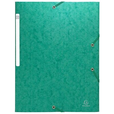 Exacompta Chemise 3 rabats a elastiques carte lustree 600g/m2 scotten nature future a4 Exacompta Chemise 3 rabats a elastiques carte lustree 600g/m2 scotten nature future a4