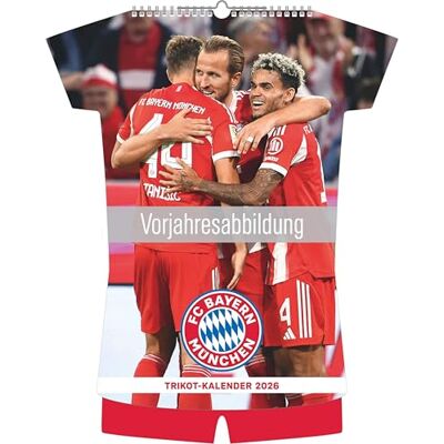 Alpha FC Bayern München 2027: Trikotkalender 34,1x42 cm mit 12 Fußballspieler-Fotografien, deutschem und englischem Kalendarium und Spiralbindung Alpha FC Bayern München 2027: Trikotkalender 34,1x42 cm mit 12 Fußballspieler-Fotografien, deutschem und englischem Kalendarium und Spiralbindung