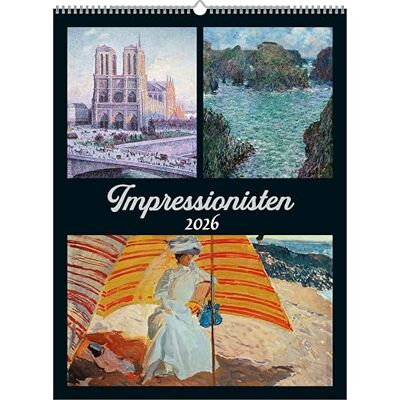 Alpha Impressionisti 2026 Calendario artistico 42×56 cm con capolavori di Monet, Renoir, Degas & Co., calendario decorativo da parete per gli amanti dell'arte e gli appassionati Alpha Impressionisti 2026 Calendario artistico 42×56 cm con capolavori di Monet, Renoir, Degas & Co., calendario decorativo da parete per gli amanti dell'arte e gli appassionati
