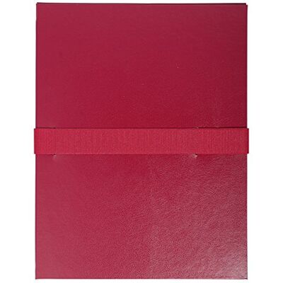 Exacompta Cartella con dorso estensibile balacron e chiusura a strappo Bordeaux Exacompta Cartella con dorso estensibile balacron e chiusura a strappo Bordeaux