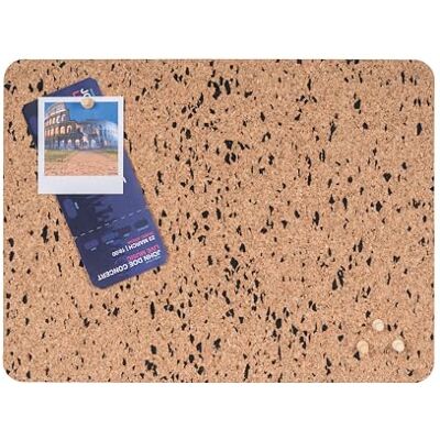Bi-Office Eco Lavagna in sughero senza cornice, sughero double-face e sughero con EVA nero, Rettangolare 40 x 30 cm Bi-Office Eco Lavagna in sughero senza cornice, sughero double-face e sughero con EVA nero, Rettangolare 40 x 30 cm